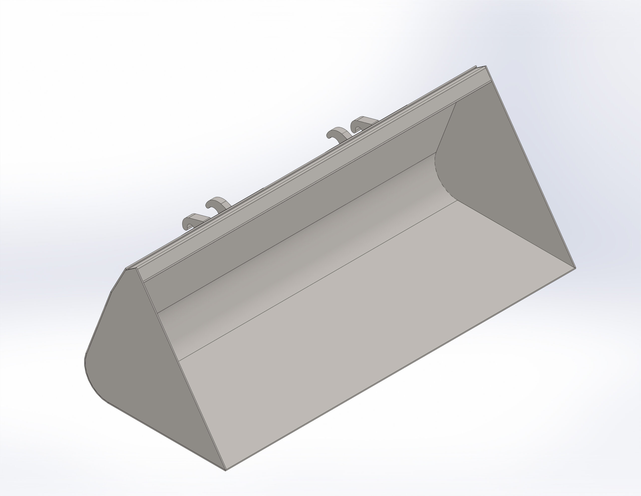 3D модель 3D модель ковш 0,65 м3