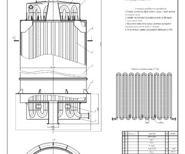 Чертеж Курсовой проект "Проект установки по производству дорожных битумов мощностью 85 тыс. т/г с расчётом реактора"