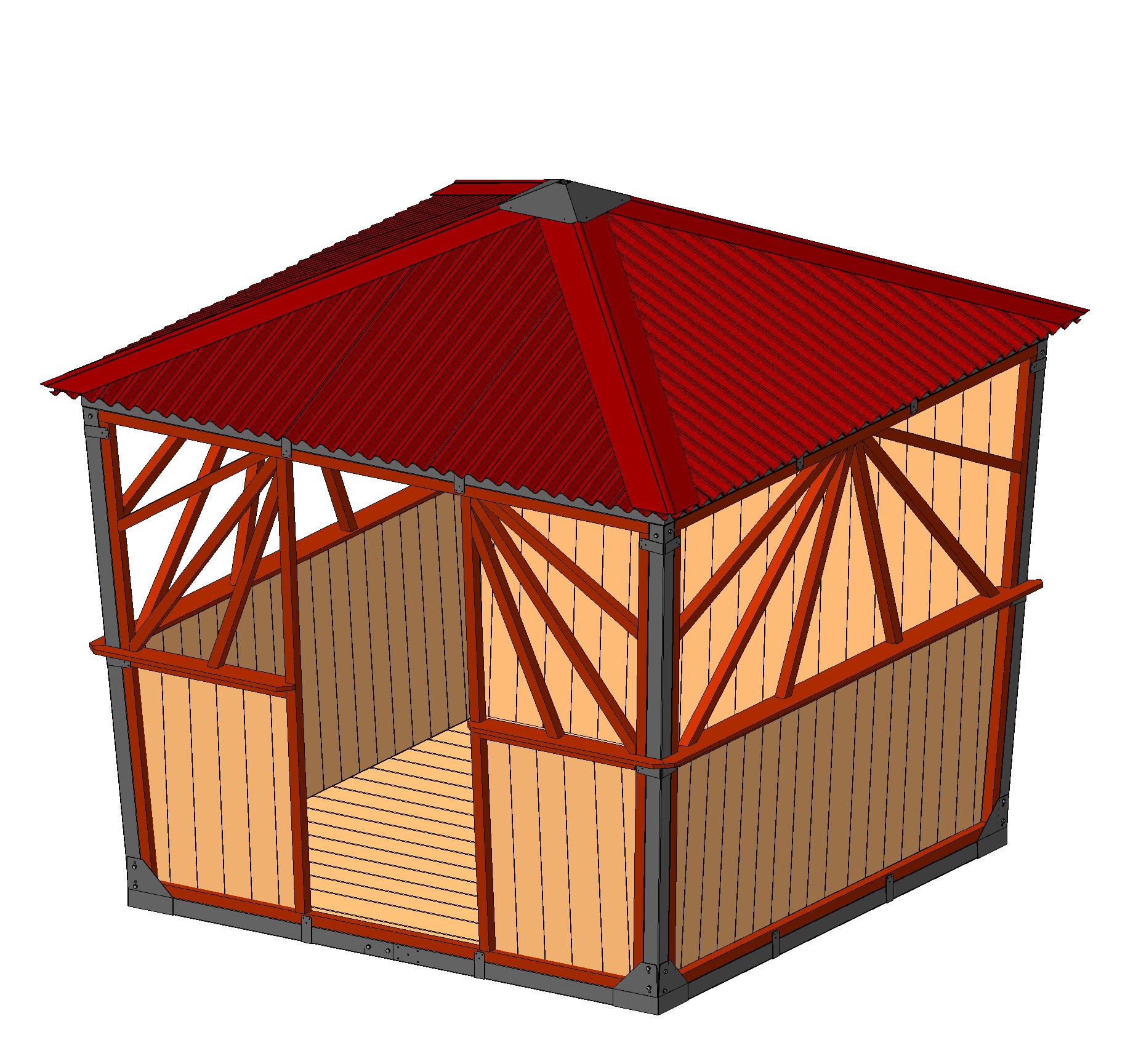 3D модель Садовая беседка