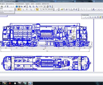 Чертеж Чертёж тепловоза ТЭП60