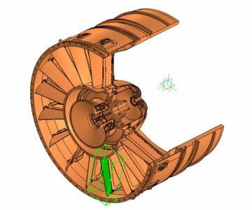 3D модель 3D Модель компрессора Ал-31СТ