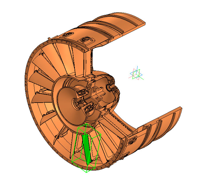 3D модель 3D Модель компрессора Ал-31СТ