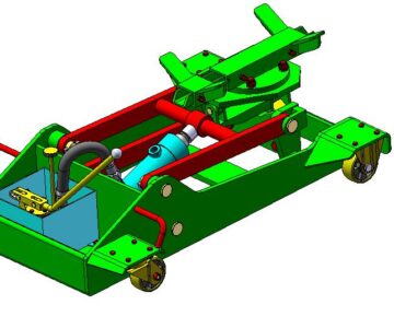 3D модель Тележка для снятия и установки агрегатов трансмиссии