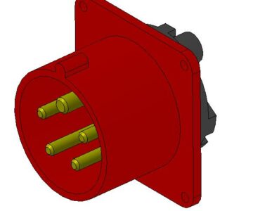 3D модель Электрические вилки 16, 32, 63 А