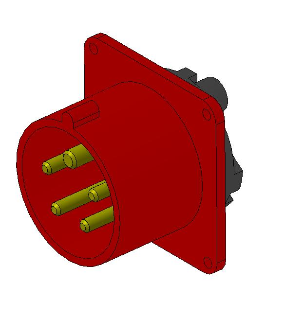 3D модель Электрические вилки 16, 32, 63 А