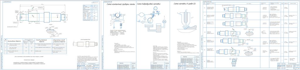 Чертеж Разработка технологии ремонта вала привода моста автомобиля МАЗ