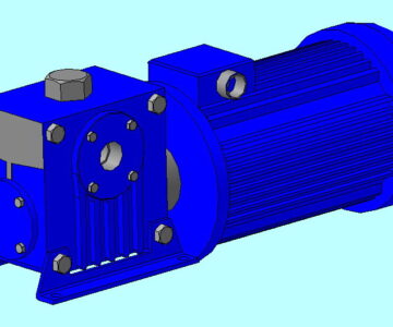 3D модель Мотор-редуктор МЧ-80