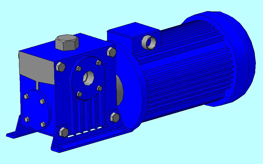 3D модель Мотор-редуктор МЧ-80
