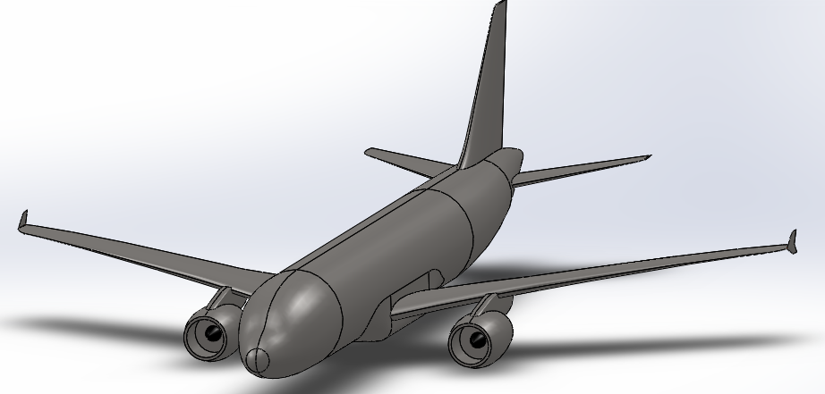 3D модель 3D модель самолета Airbus A320