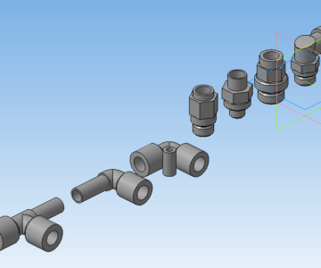 3D модель Пмевмофитинги