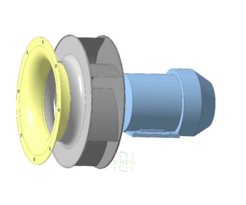 3D модель Вентилятор свободное колесо