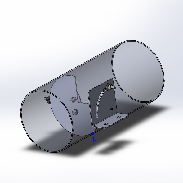 3D модель 3D Задвижка дымовой трубы