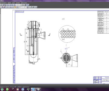 Чертеж Проектировочный расчет теплообменного аппарата(ПнД)