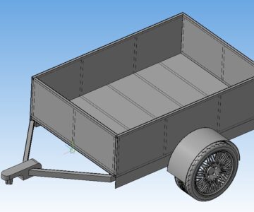 3D модель Прицеп для легкового автомобиля