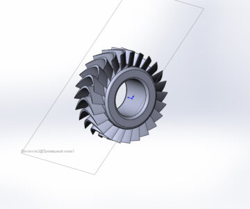 3D модель колесо турбины