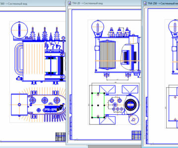 Чертеж Чертежи трансформаторов марки ТМ