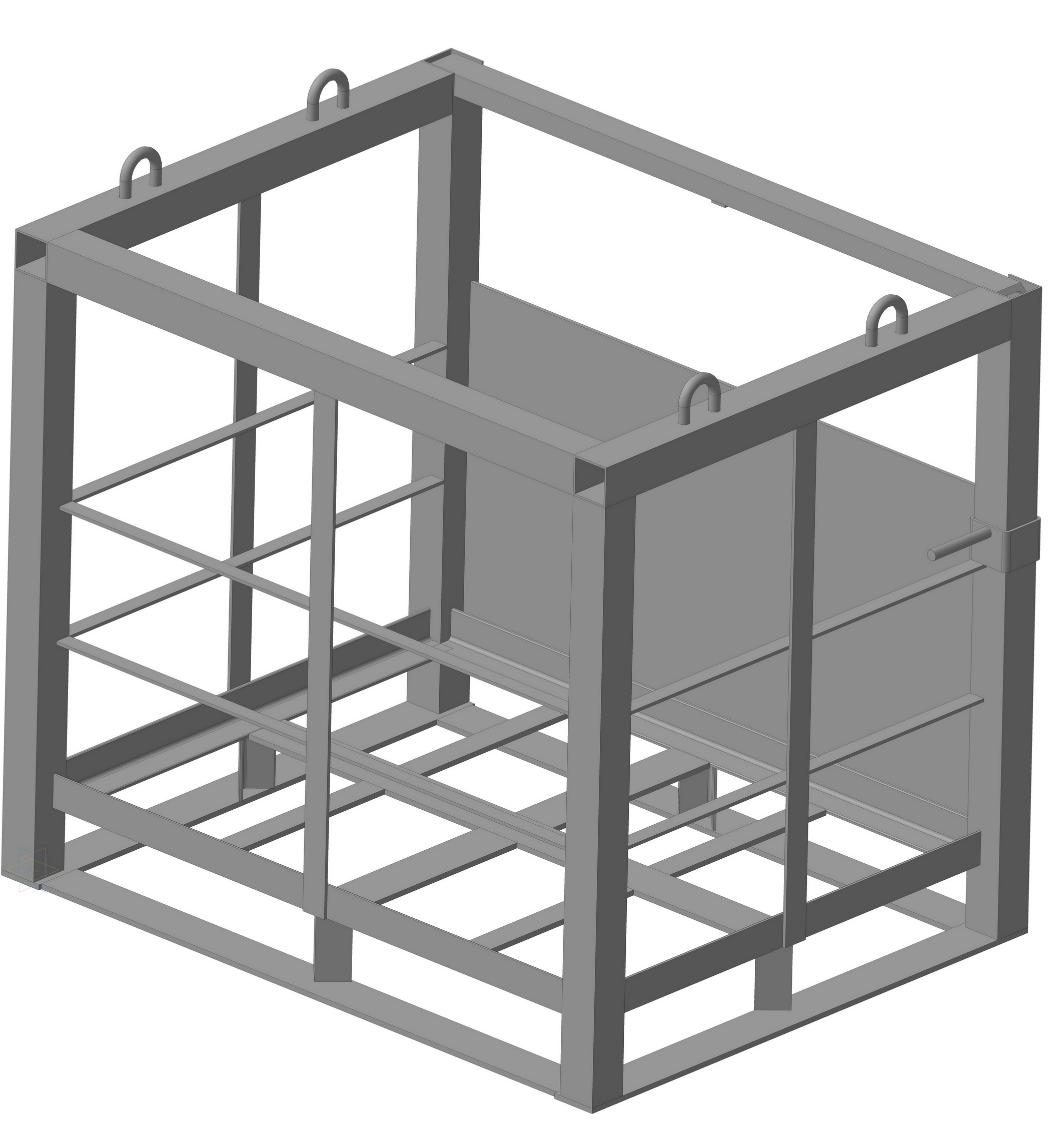 3D модель Клеть для транспортировки газовых баллонов