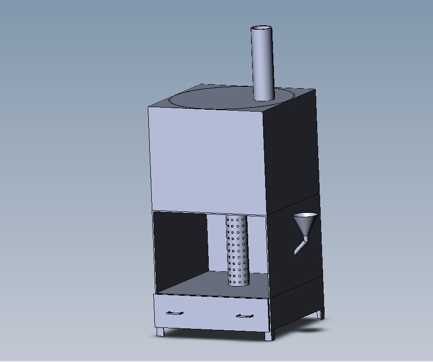 3D модель Печка на отработке