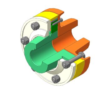 3D модель Муфта с пакетами гильзовых пружин