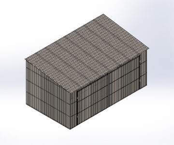 3D модель Окрасочно сушильная камера