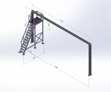 3D модель Балка крановая H-5200 L-11220 1.5т.