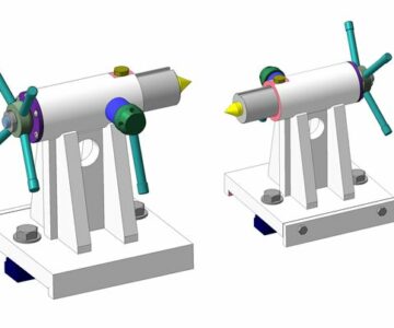 3D модель 3D бабка задняя центровая с конусом