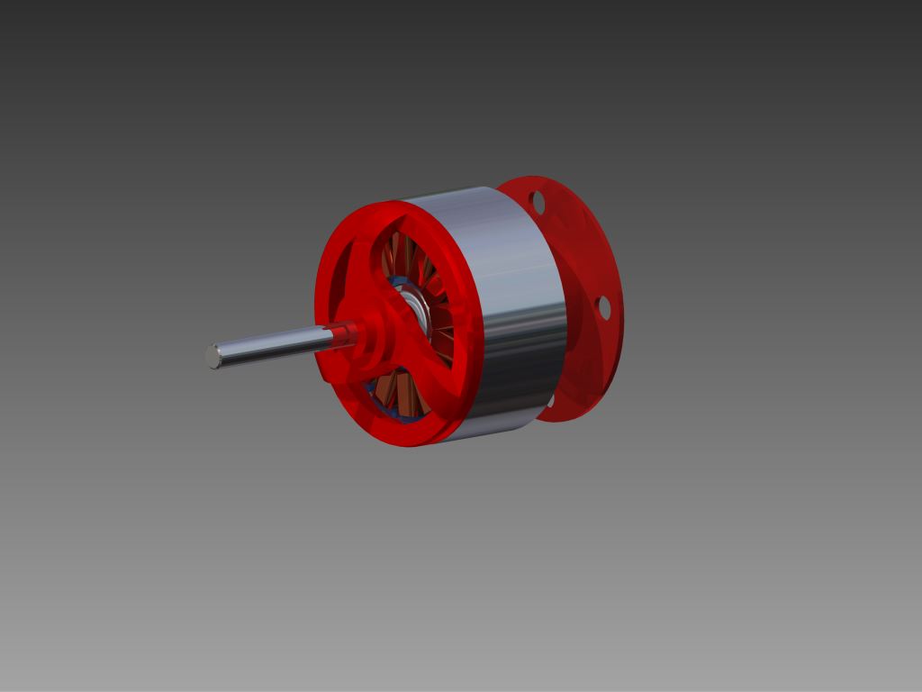 3D модель Бесколекторный двигатель CF2822 1200KV