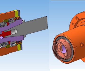 3D модель шпиндель узел станка ИР500