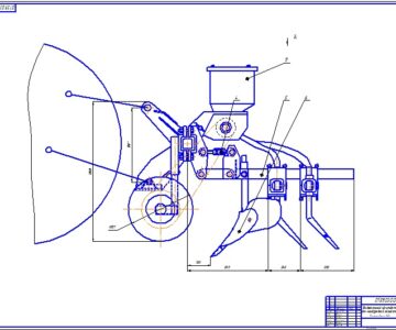 Чертеж Технология и комплекс машин для возделывания картофеля с модернизацией культиватора-окучника КРН-4,2