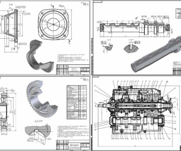 3D модель КПП Урал 4320 и 3 детали (чертежи и 3D-модели)