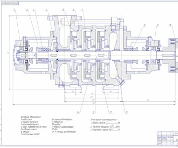 Чертеж Насос ЦНс 38-220