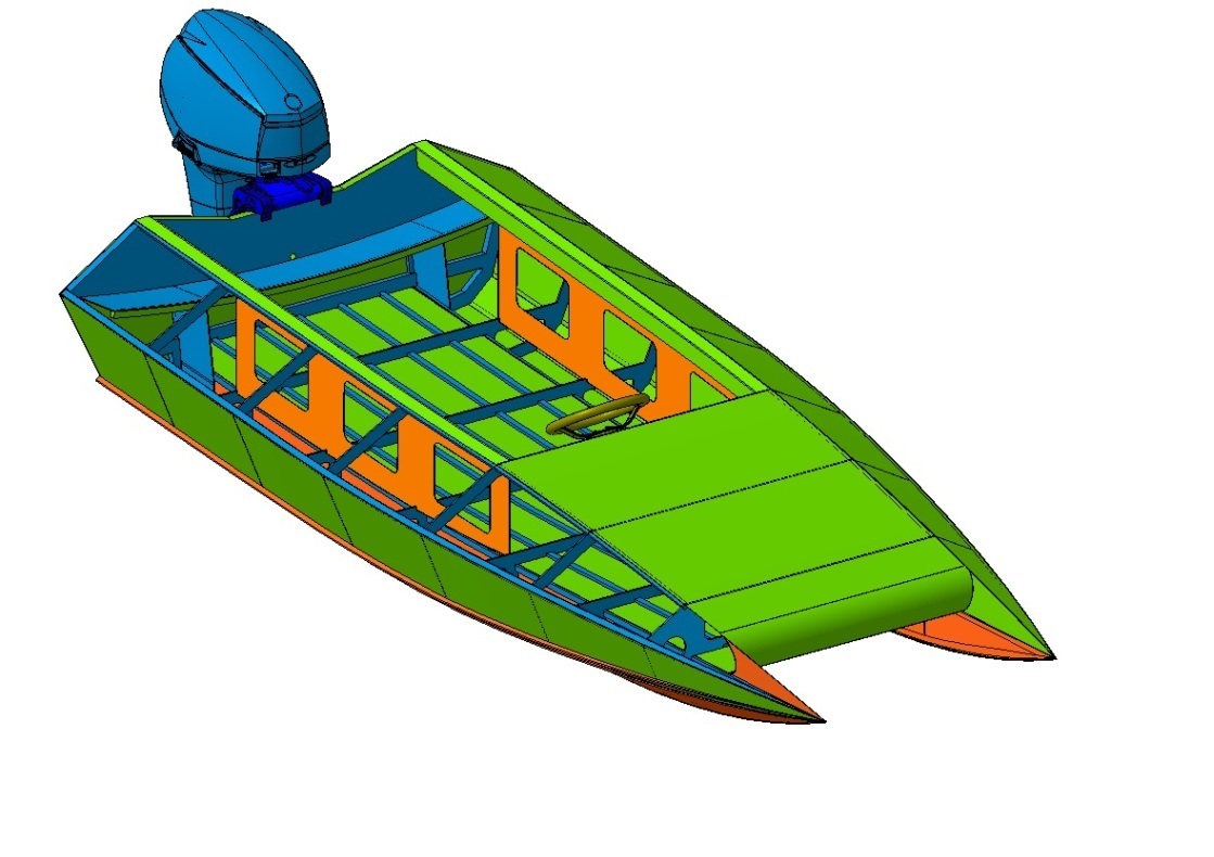 3D модель 3D модель катамарана класса SC-500