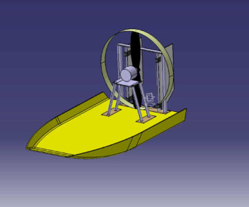 3D модель Модель радиоуправляемого аэроглиссера