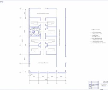 Чертеж Проектирование участка обкатки и испытания двигателей в ОАО «Дзержинский мотороремонтный завод»