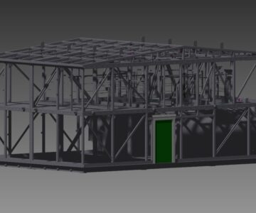 3D модель Металлокаркас 4-хсекционный