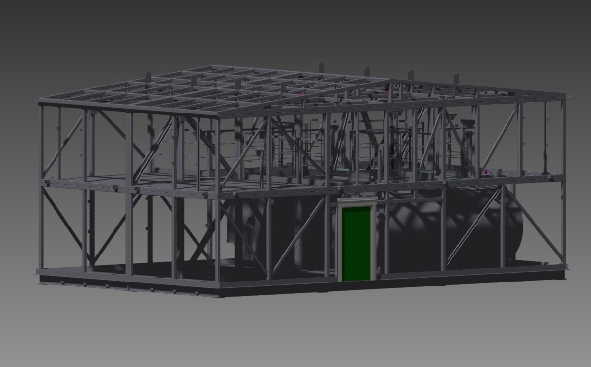 3D модель Металлокаркас 4-хсекционный