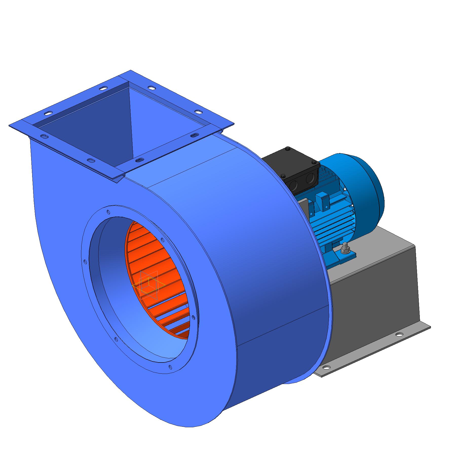 3D модель Дымосос Дн 3,5