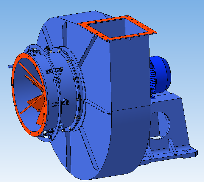 3D модель Дымосос Дн-8