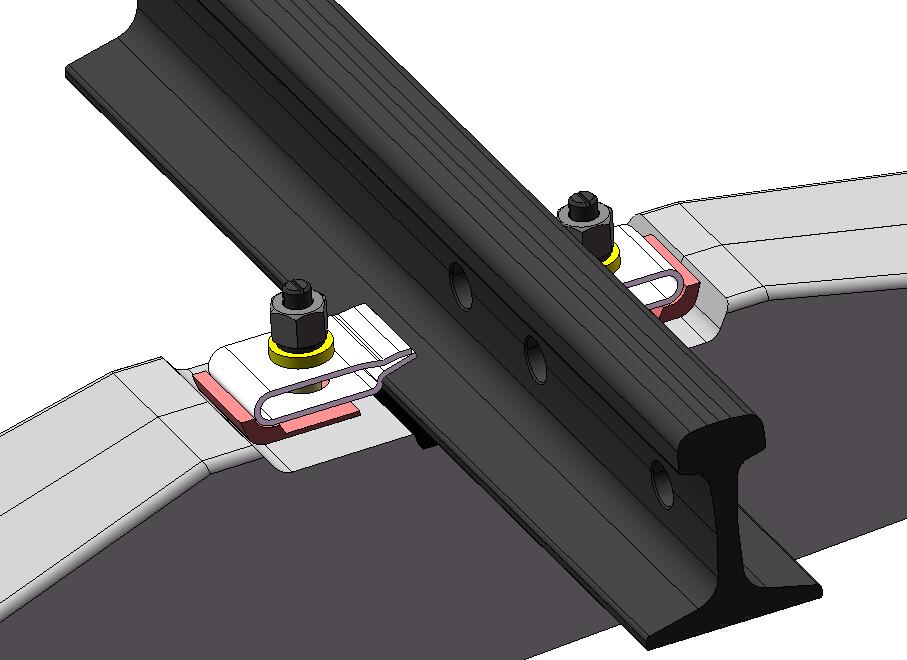 3D модель Рельсовое скрепление ЖБР-65 промежуточное