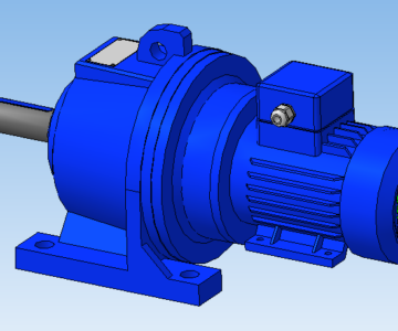 3D модель Мотор-редуктор ЗМП-40-3,55-0,18-G120