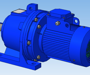 3D модель Мотор-редуктор ЗМП-50-18-1,1-G110