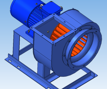 3D модель Вентилятор ВЦ 14-46 №2,5