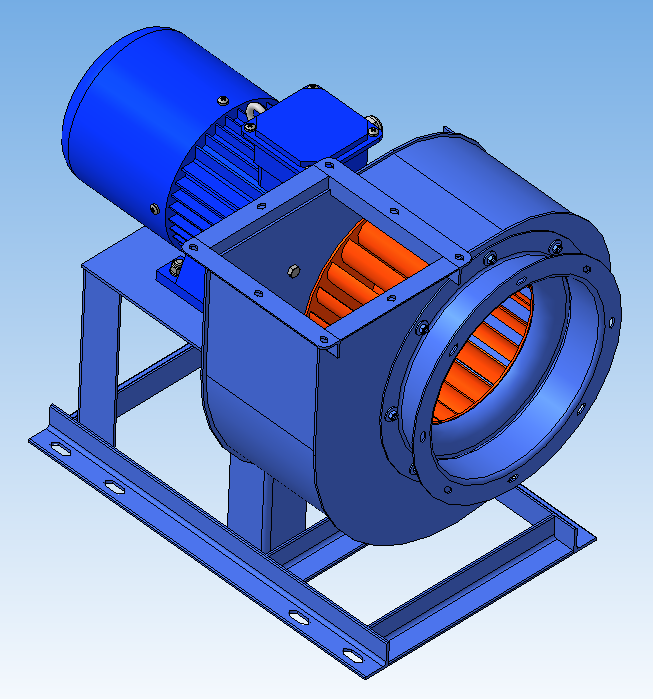 3D модель Вентилятор ВЦ 14-46 №2,5