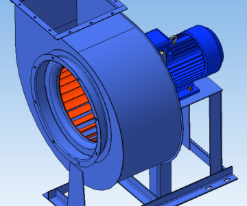 3D модель Вентилятор радиальный ВЦ 14-46 №4