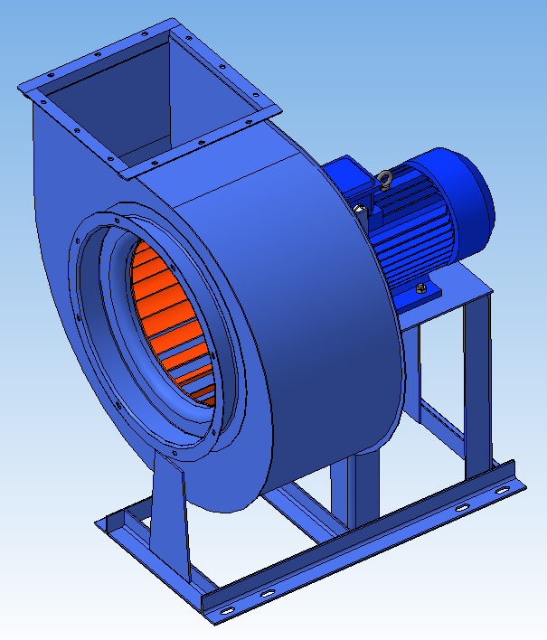3D модель Вентилятор радиальный ВЦ 14-46 №4