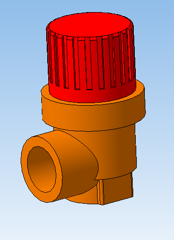 3D модель Клапан предохранительный для отопления