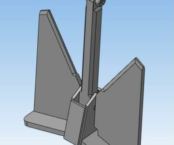 3D модель Якорь повышенной держащей силы 150 кг