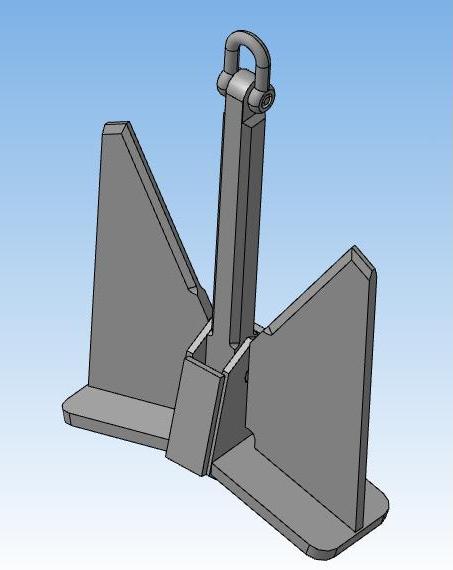 3D модель Якорь повышенной держащей силы 150 кг