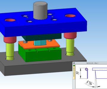 3D модель Штамп рубки профиля лопатки РС