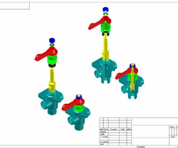 3D модель Гидроаппарат крановый 05.000 СБ Аксарин П.Е